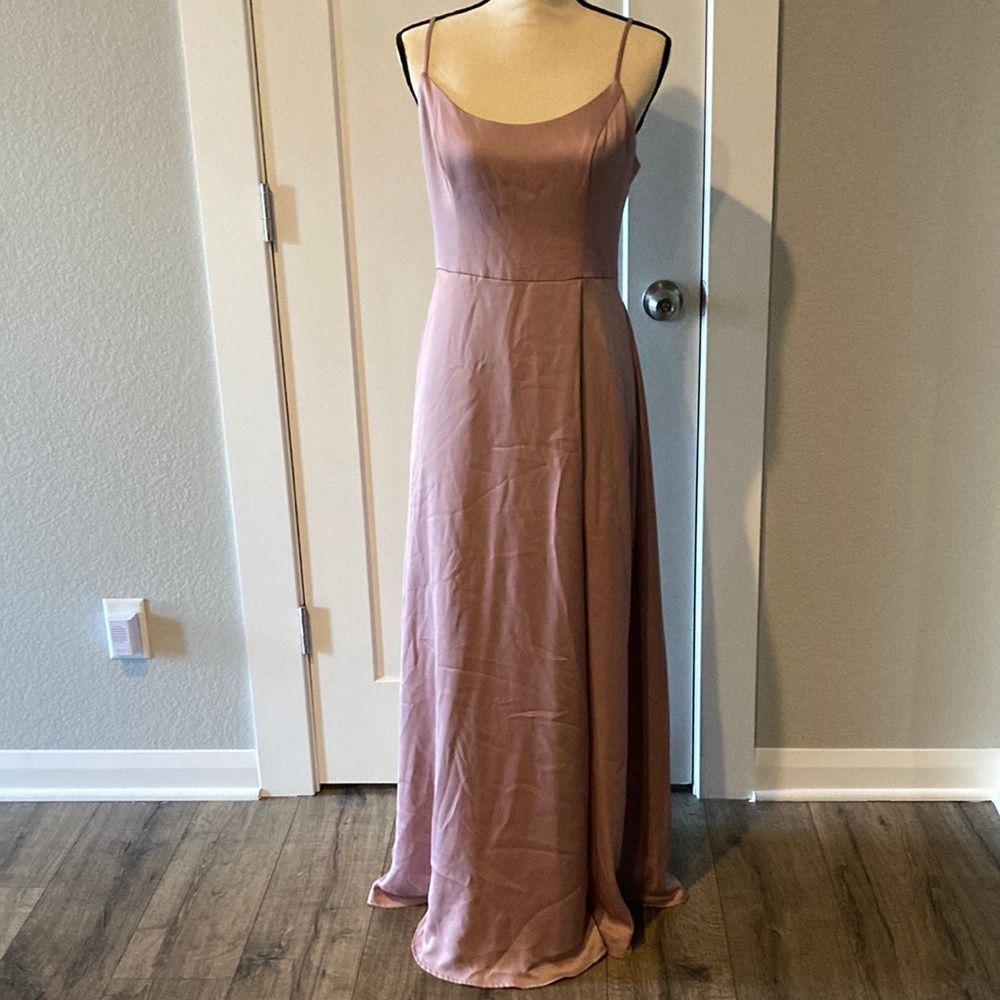 David’s Bridal DB studio Pale Pink Bridesmaid Dress